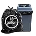 Nicesh 18 Gallon 100 Counts Trash Bags, Kitchen Garbage Bag, Black