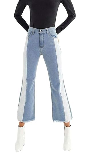 high waisted bell bottom jeans amazon
