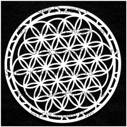 Stencil Girl Products, Artist Design Stencils - Flower of Life - 6" 6"