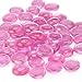 Dashington® Flat Pink Marbles, Pebbles (5 Pound Bag/80oz) for Vase Filler, Table Scatter, Aquarium Decor, Gems