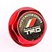 Amooca Accessories TRD Billet Screw-on Aluminum Engine Oil Filler Cap Fuel Fill Tank Cover JDM Oil Cap (Red)