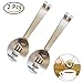 DINGJIN 2 Piece Stainless Steel Tea Tongs Teabag Squeezer Strainer Holder Grip Metal Spoon Mini Sugar Clip Kitchen Bar Tools