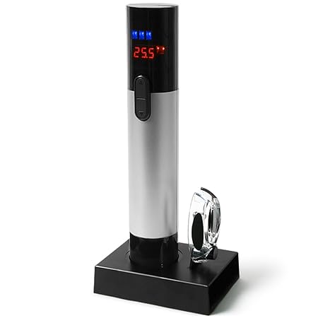 Captelec Korkenzieher, elektrisch aufladbar-digital-Anzeige für Temperatur des Weins 1 Stück