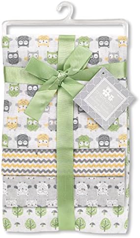 Regent Baby 4 Piece Receiving Blanket, White