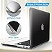 IBENZER Compatible with MacBook Pro 15 Inch Case 2015 2014 2013 2012 A1398, Hard Shell Case with Keyboard Cover for Old Version Apple Mac Pro Retina 15, Black, R15BK+1