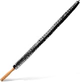 Joeji's Kitchen Radiator Cleaner Brush Long Thin Bristles Wooden Handle