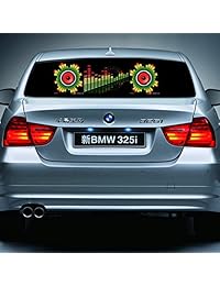 iNewcow Auto Música Ritmo Lámpara Sonido Voz Brillo Resplandor Luz LED Car Pegatinas Ecualizador Activado 9025 CM