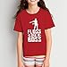 UGP Campus Apparel Floss Like A Boss - Flossin Dance Funny Emote Youth T Shirt - Medium - Red