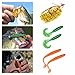 RUNCL Anchor Box - Paddle Tail Worms, Swimbaits, Soft Fishing Lures Ribbed Design Big Boot Tail 2-1/2in (Pack of 25)
