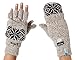 Alki'i 3M Thinsulate Thermal Insulation Fingerless Texting Gloves with Mitten Cover - Cream
