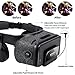 3D VR Headset With Remote Controller for 3D Movies & VR Games, Skin-Friendly Lightweight Comfortable Virtual Reality Headset with Stereo Headphone, Fit for 4.7
