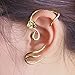 Beauty Belle Ear Crawler Earring Climber Rose The Beast Stud Cuff Ear Wrap Pin Vine Charm Clip On Jewelry Golden Plated