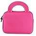 7-8 inch Tablet Sleeve, KOZMICC 7-8 inch Tablet Ultra-Portable Neoprene Carrying Sleeve Case Bag with Accessory Pocket for Apple iPad Mini, Amazon Fire HD, Samsung, Nabi, Kids Tablet - Pink Owl