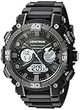 Armitron Sport Men's 20/5108BLK Analog-Digital Chronograph Black Resin Strap Watch