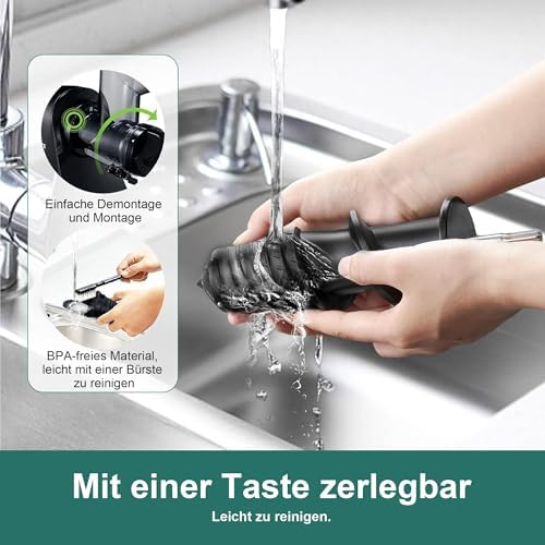 Slow Juicer Entsafter Gemüse und Obst Testsieger 200W, Schwarz