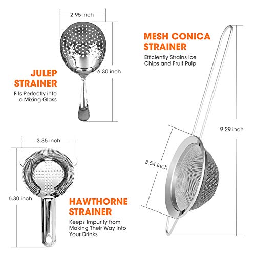 Cocktail StrainerStainless Steel Bar Tools Bartender Cocktail Strainer