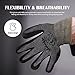 CustomGrips Cut Resistant Work Gloves. Span-Nylon Liner, Level 4 Abrasion Resistance, Nitrile Foam Palm Coated for Utility Grade. Superior Grip Power on Oily & Wet Environment. [Large, 12 Pairs]