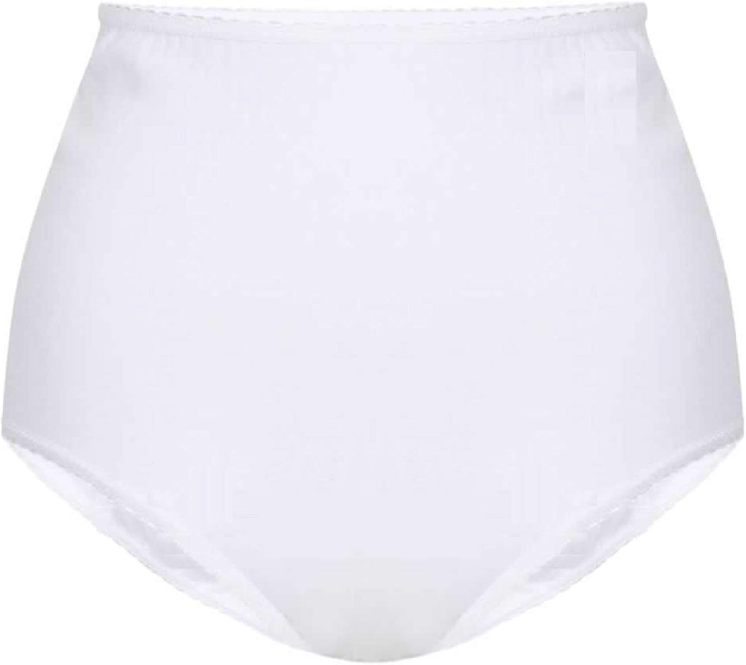 Hi Fashionz Ladies 100 Cotton Ribbed Full Briefs Knickers Womens