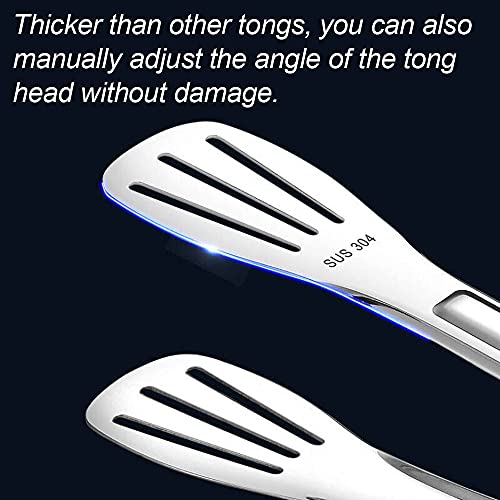 Extodry 304 Food SafeKitchen Tongs Set(12''&12'')Easy to Clean