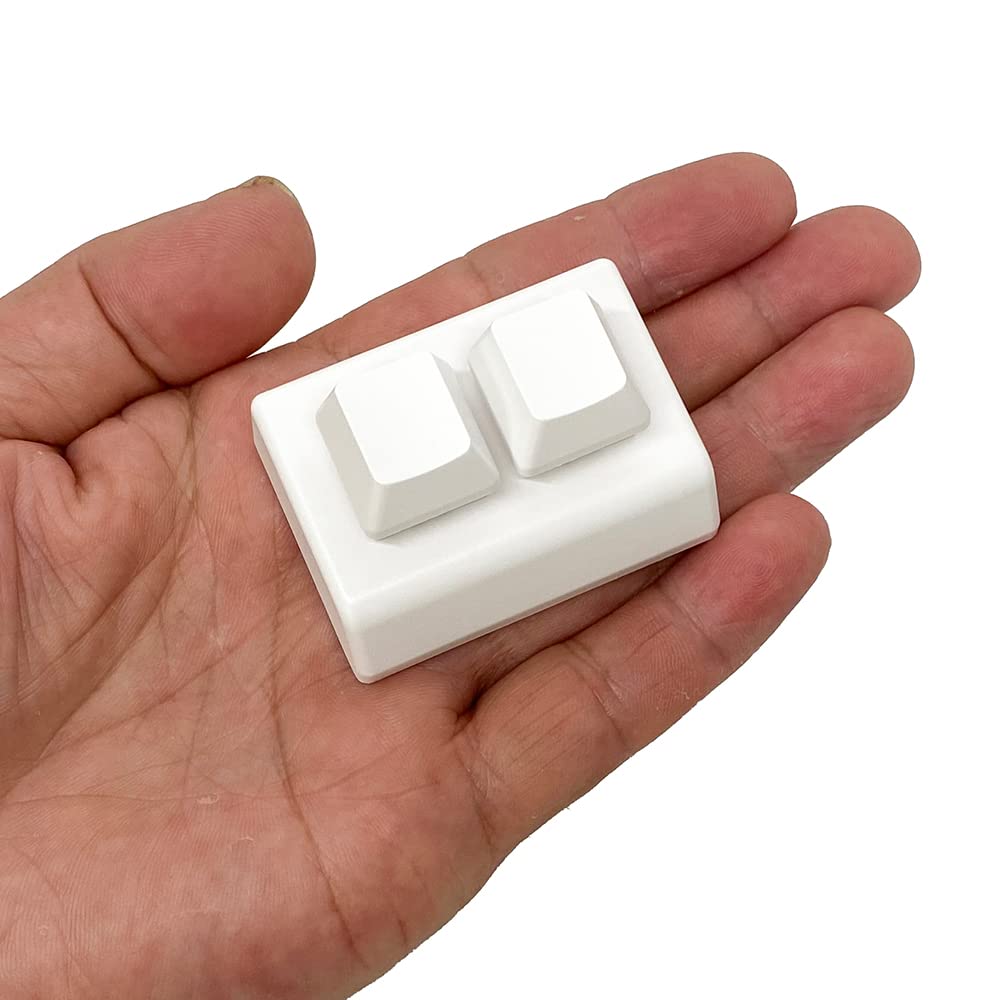 USB 2-Key Mini Keypad One-Handed Mechanical Gaming Keyboard Programmable USB-C Keypad for Windows Mac OSU HID Programming Macro Keys RGB LED Backlit