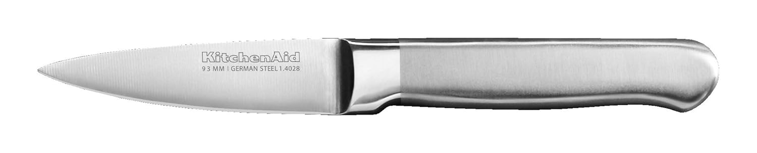 KitchenAid KKFSS3PRST Classic Forged Series Brushed Paring Knife, Stainless Steel, 3.5"