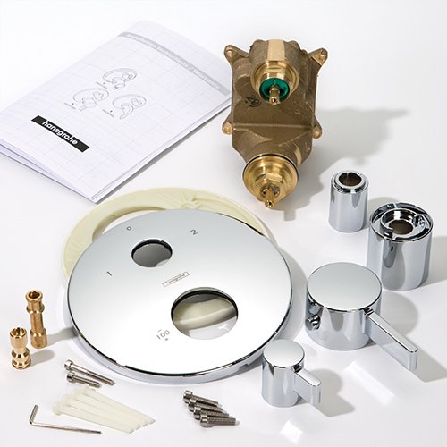 hansgrohe Ecostat Modern 1Handle 7Inch Wide Shower Valve Chrome