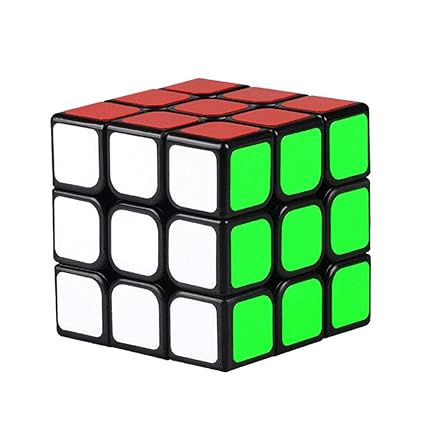 VIPECO Durable ABS Sticker Block Magic Cube Educational Puzzle Cubo Magico Toys (Black) Material: ABS