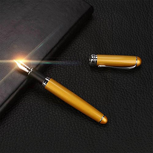 JinHao X750 Fountain Pen Matte Frosted Deluxe Black Extra Fine Nib (A)