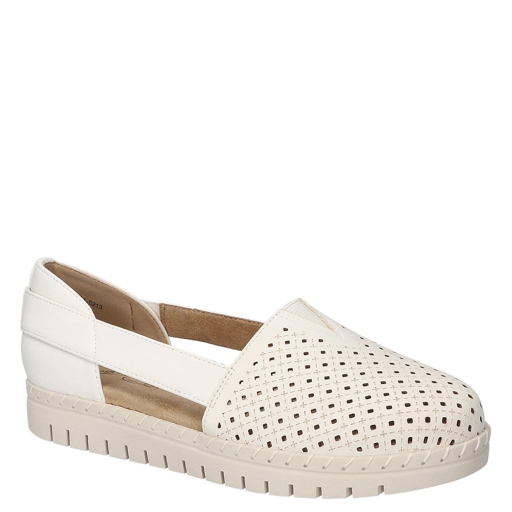Easy Street Women’s Fedra Sneaker, White, 7 Narrow
