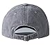 Aedvoouer Men Women Baseball Cap Vintage Washed Distressed Hats Twill Plain Adjustable Dad-Hat (Grey)