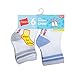 Hanes Boys' Toddler Crew Non-Skid Socks, Assorted 2T-3T