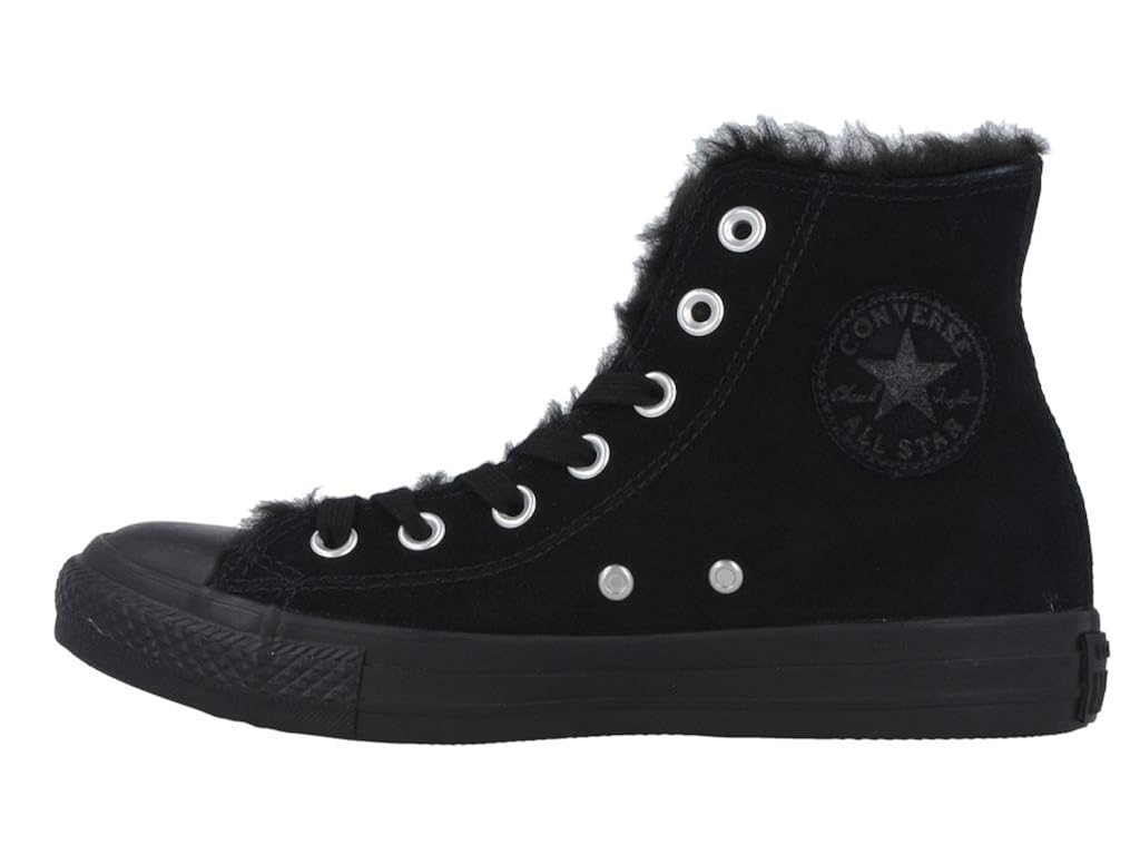 Converse Women's Chuck Taylor Hi Black Fun Fur Fashion Trainers (4uk/36