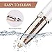Eyebrow Trimmer for women, Eyebrow Hair Remover, Painless Portable Precision Electric Eyebrow Hair Trimmer, Epilator for women Eyebrows with LED Light, Rose Gold (Batteries not Included)