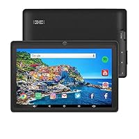 7 inch Tablet Google Android 8.0 Quad Core 1024x600 Dual Camera Wi-Fi Bluetooth 1GB/8GB Play Store Netfilix Skype 3D Game Supported GMS Certified (Black)