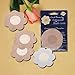5 Pairs Pack Disposable Petal Shape Invisible Breast Nipple Cover Sticker Bra Pad Patch