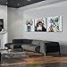 XXLarge Retro Animals Canvas Wall Art,Vintage Gorilla Monkey Music Painting Prints Happy Dog Frog Giclee Canvas Prints Home Decor Animal Prints (32