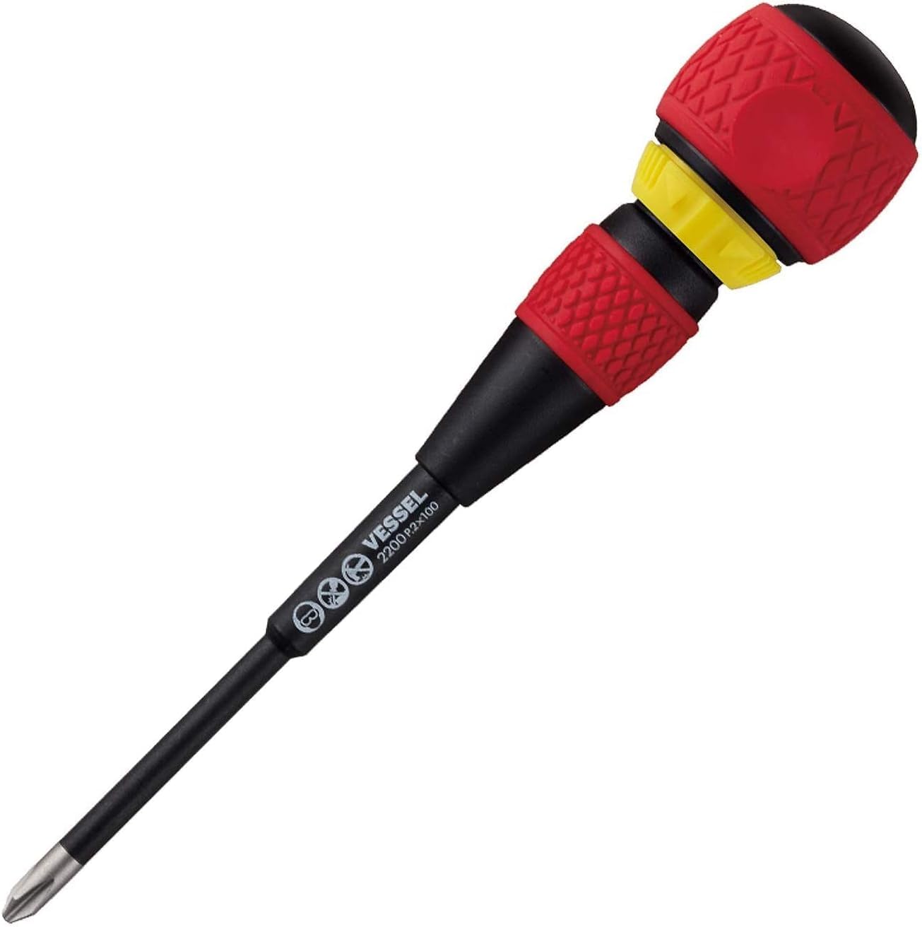 VESSEL Ratchet Screwdriver +2 x 100, 2200 (+2 x 100)