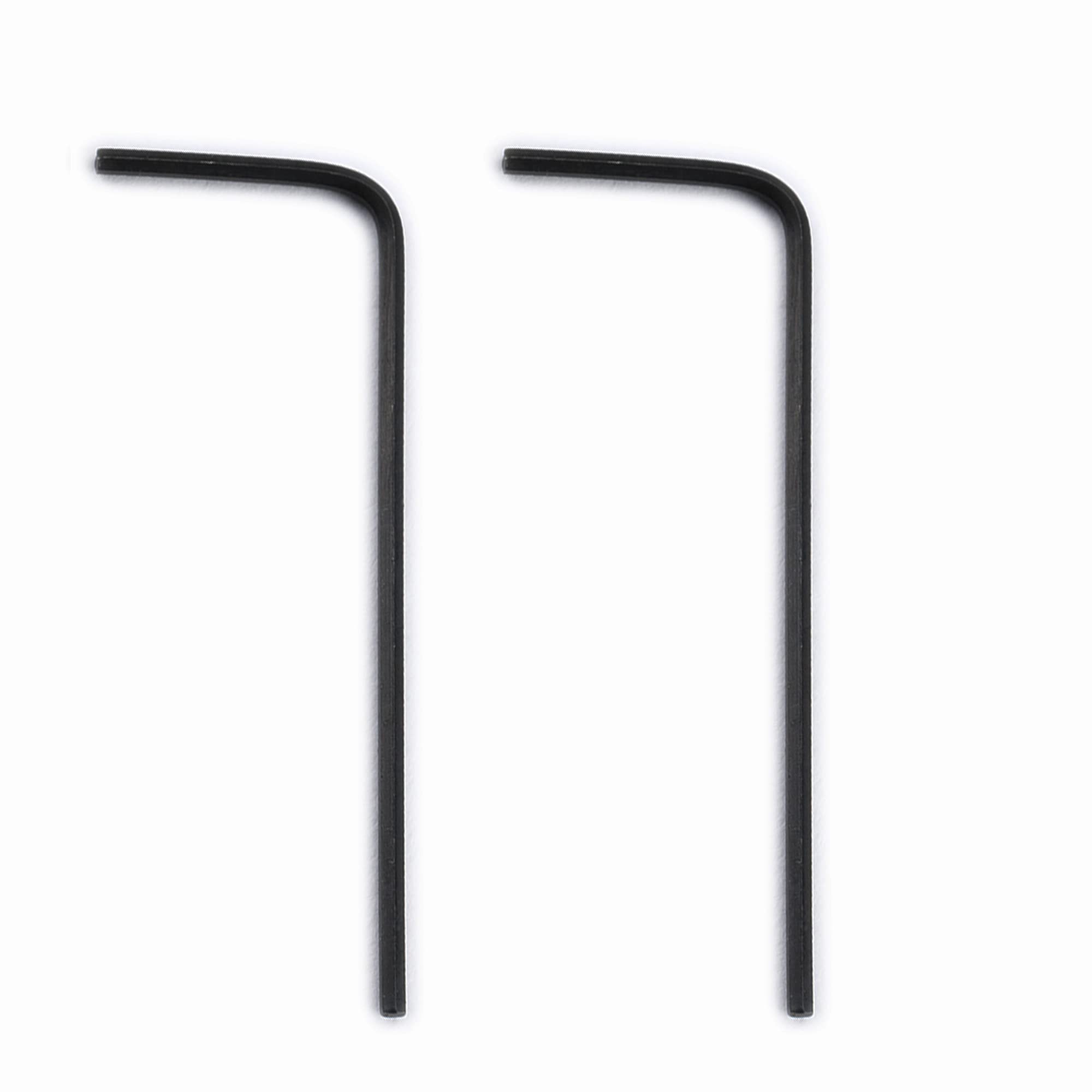 Musiclily Basic 1/20" Steel Guitar Allen Key Hex Wrench for American Standard Strat Tele Style Electric Guitar Saddle Height Screws, Black (Set of 2) — image 1