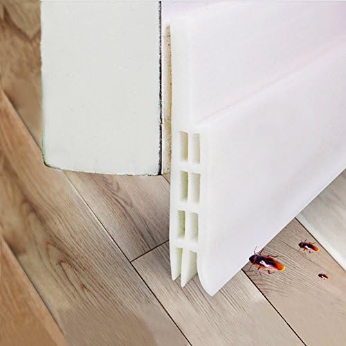 Weather Stripping for Door Under Door Seal Door Bottom Seal Strip Door Draft Stopper ,2" Width x 39" Length,White