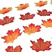 wonuu 200Pcs Mixed Artificial Leaves Assorted Fall Maple Leaf Multicolor Autumn Fall Leaves for Weddings, Christmas Party, Events and Decorating