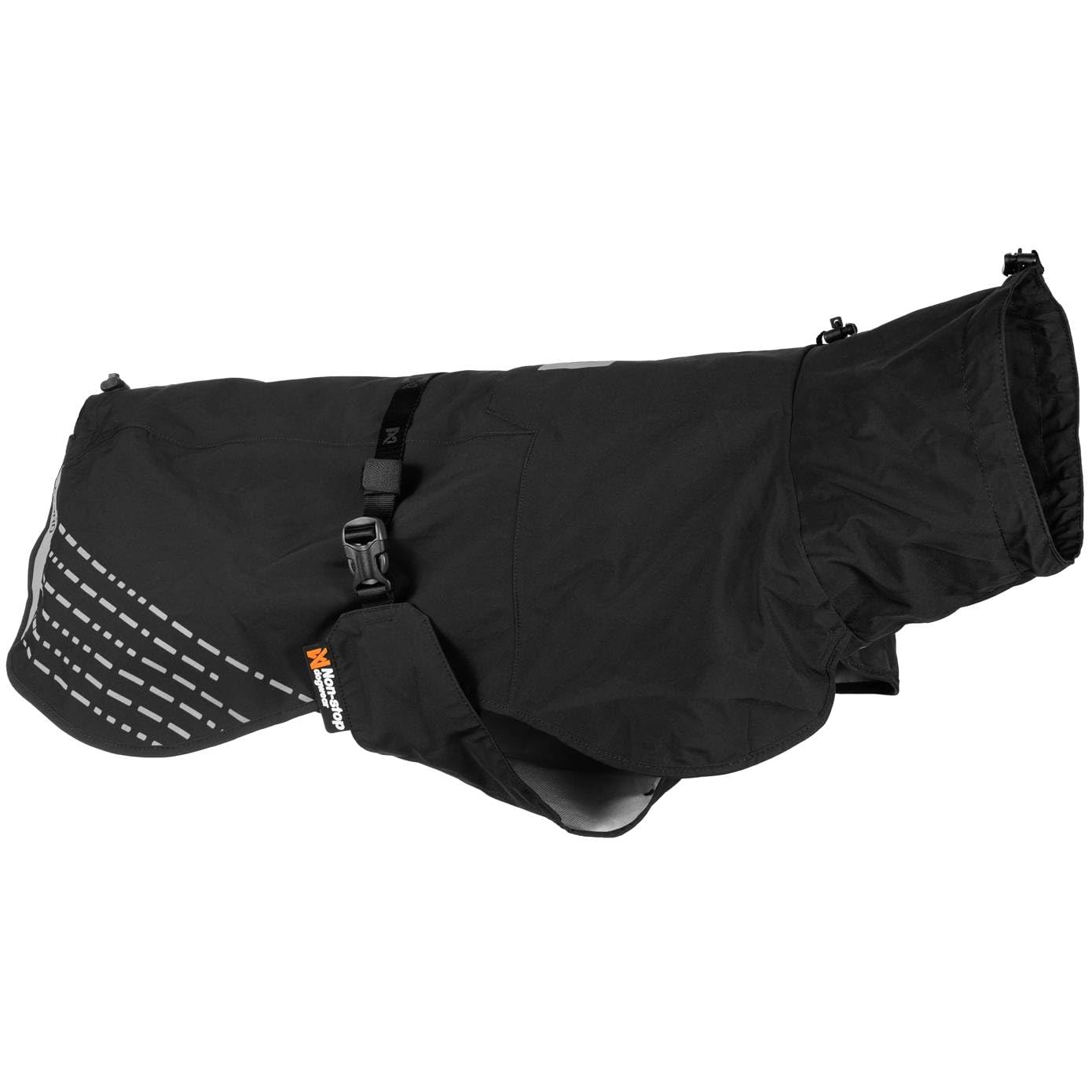 Non-Stop Dogwear Fjord Raincoat for Dogs, Waterproof, Polyester, Black, 36