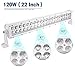 YITAMOTOR LED Light Bar White 22 inches 120W LED Work Light Spot Flood Combo Driving Light Fog Lamp Light Led Lights Compatible for Pickup, Off Road, SUV, ATV, UTE, Tractor, Truck