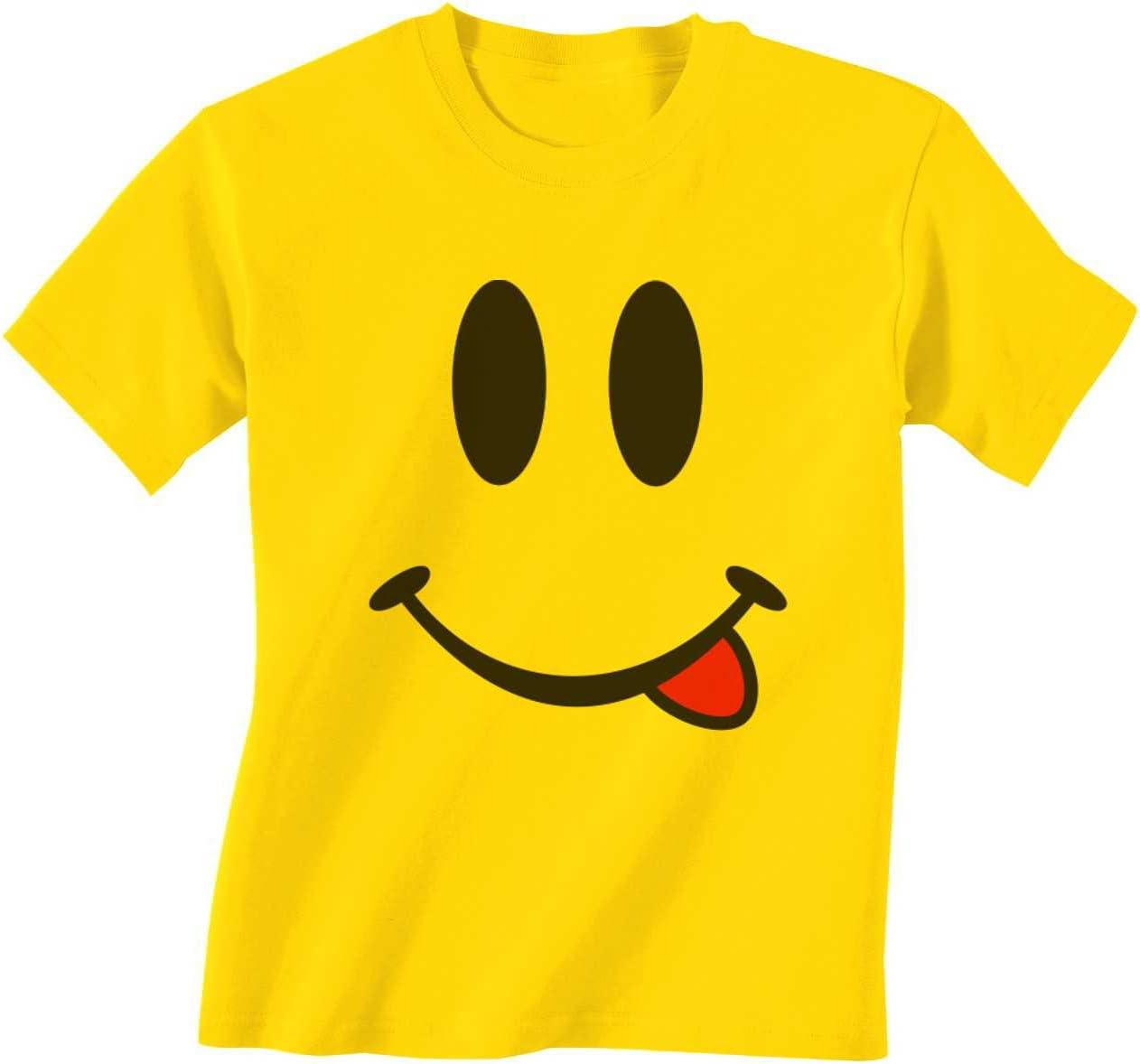 Smiley Face Emoji Funny 100% Cotton Unisex Men Yellow T Shirt XXX
