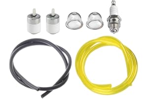 HIPA 791-182353 Fuel Line Kit for MTD Troy-Bilt TB144 TB26CO TB26TB TB415CS TB465SS TB475SS TB490BC Yard Man YM141 YM21SS YM26BC YM26CO YM26CS YM260CS Trimmer with Primer Bulb Tune Up Kit
