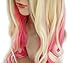 AnotherMe Long Big Wavy Blonde Pink Ombre Two Tone Hair Wig Women Heat Resistant Fiber 23.5