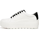 Dr. Scholl's Shoes Womens Time Off Max Platform Sneaker White/Black Smooth 9 M