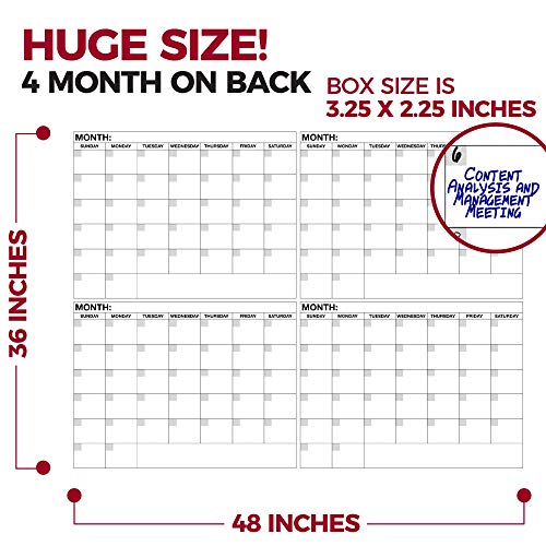Large Dry Erase Wall Calendar