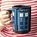 Doctor Who TARDIS 12oz Self-Stirring Coffee Mug - Automatic Self Mixing & Spinning Travel Cup for Kitchen, Home, Office & School - Mixer for Hot Chocolate, Milk, Tea, Cocoa, Protein Shake & Juices