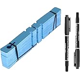 200Pcs Blue Plant Labels Plant Tags Wrap Around Hanging Tags Adjustable Outdoor Nursery Garden Labels Sun-Proof Reusable Tree Markers with 2pcs Waterproof Permanent Marker Pen (200pcs Blue)
