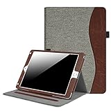 Fintie iPad 9.7 2018 2017 / iPad Air 2 / iPad Air Case - [Corner Protection] Multi-Angle Viewing Folio Cover w/Pocket, Auto Wake/Sleep for Apple iPad 6th / 5th Gen, iPad Air 1/2, Denim Gray